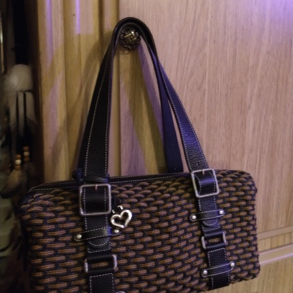 Brighton black and brown woven purse - Picture 2 of 8